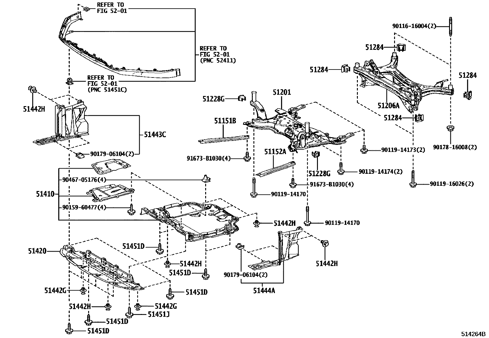 5102 — SUSPENSION CROSSMEMBER & UNDER COVER