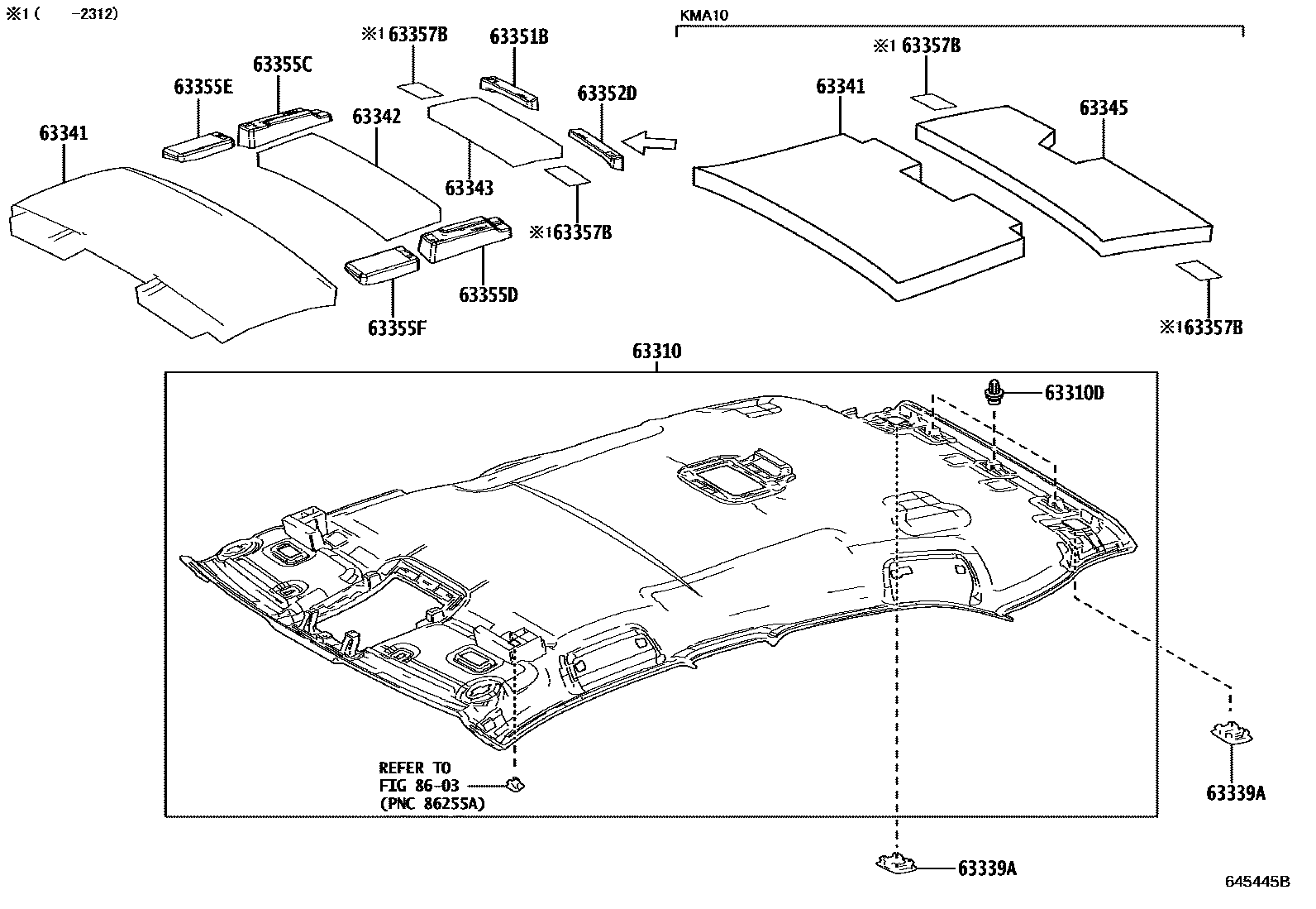 6402 — ROOF HEADLINING & SILENCER PAD