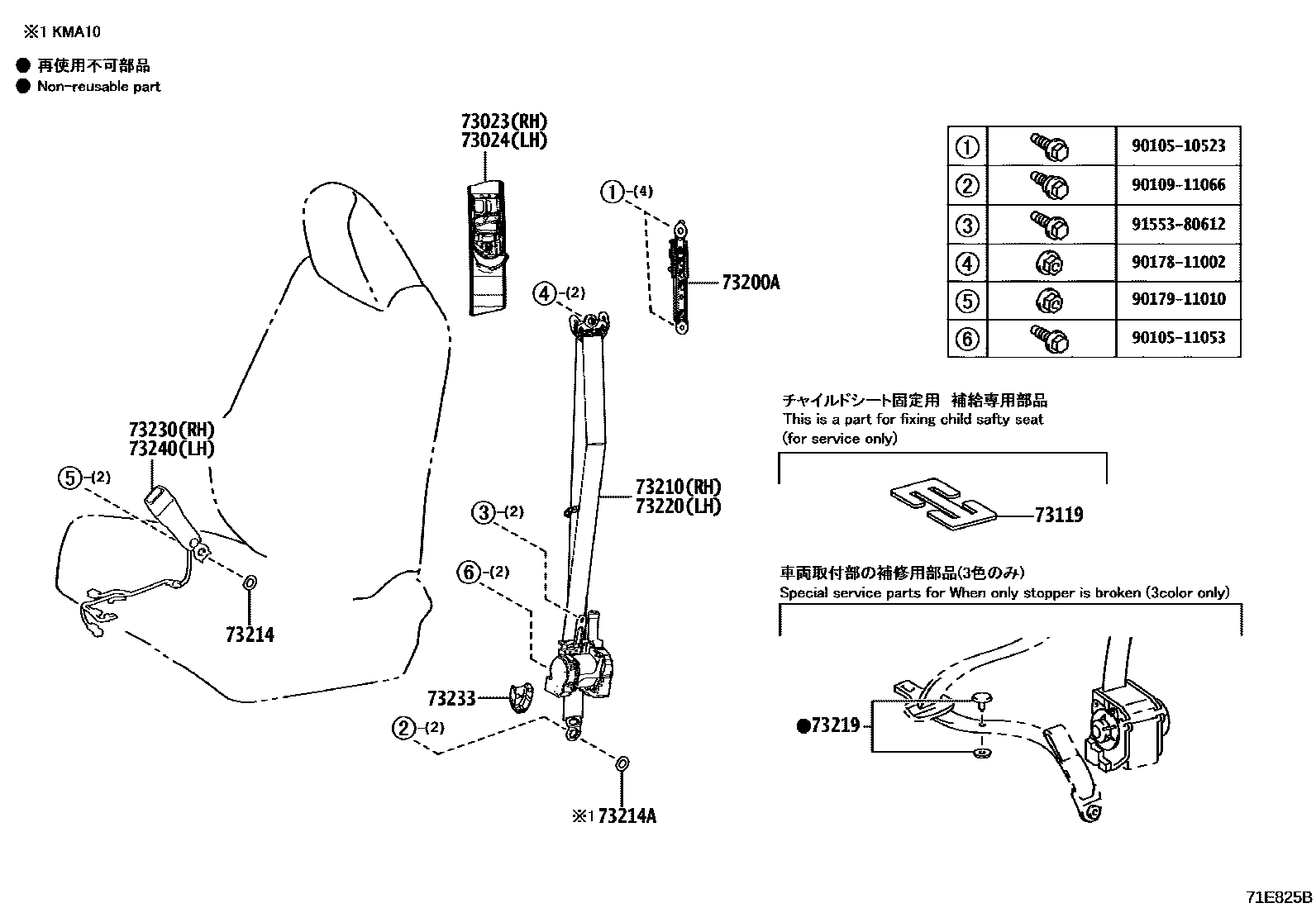 7104 — SEAT BELT & CHILD RESTRAINT SEAT