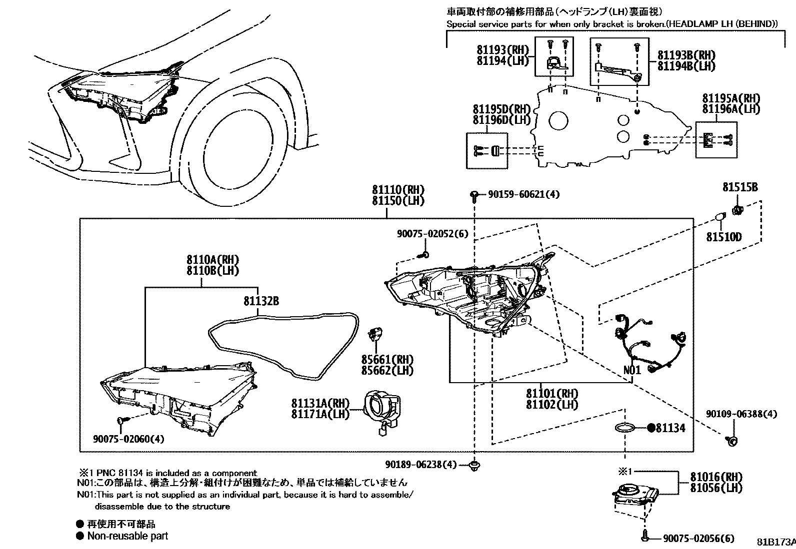 8101 — HEADLAMP