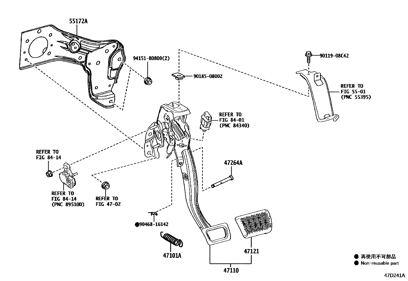 4701 — BRAKE PEDAL & BRACKET