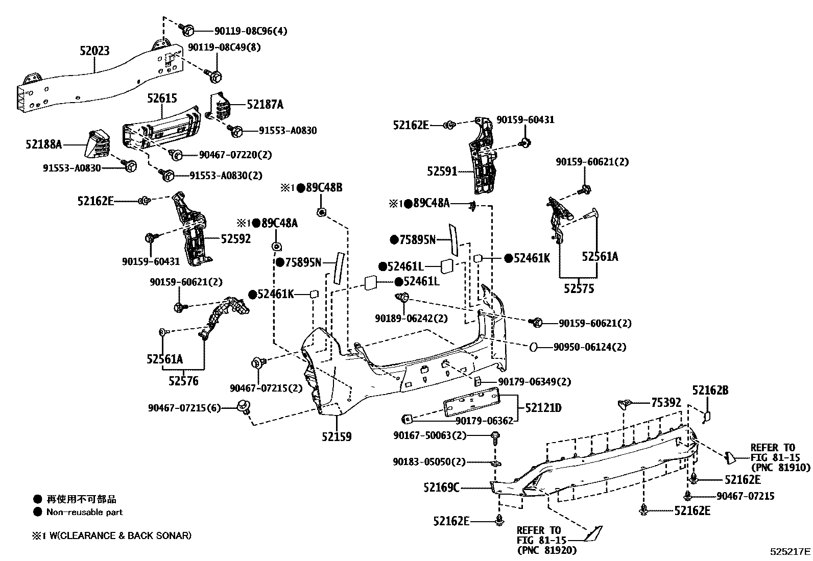 5202 — REAR BUMPER & BUMPER STAY