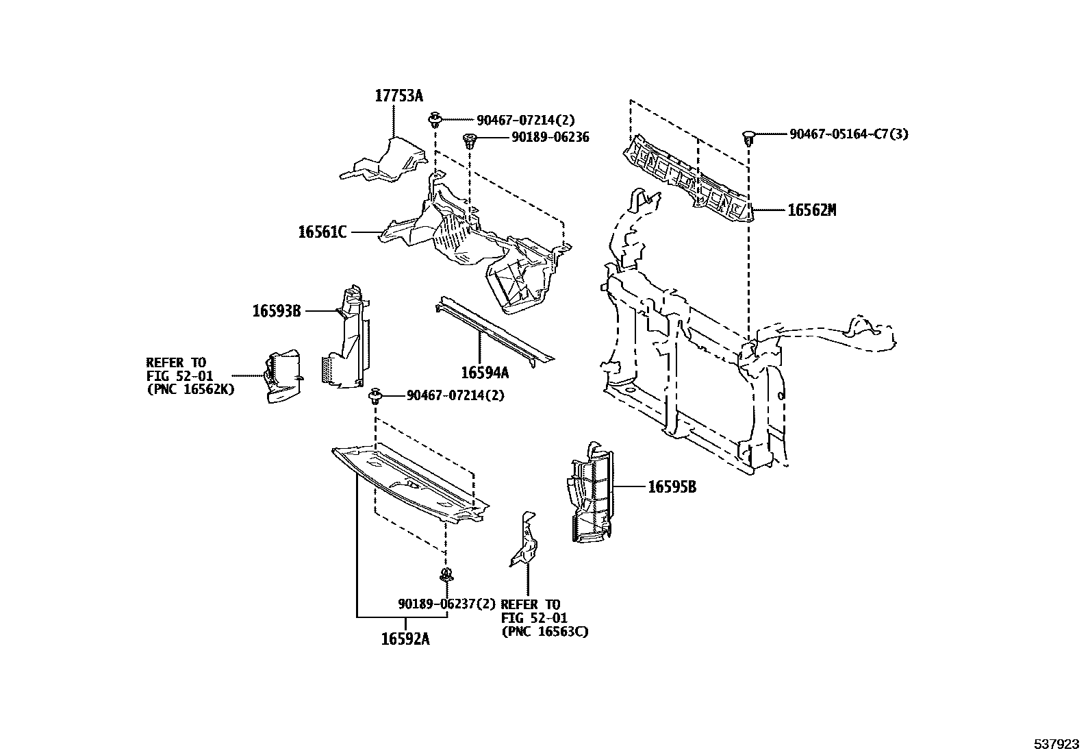 5304 — FRONT FENDER APRON & DASH PANEL