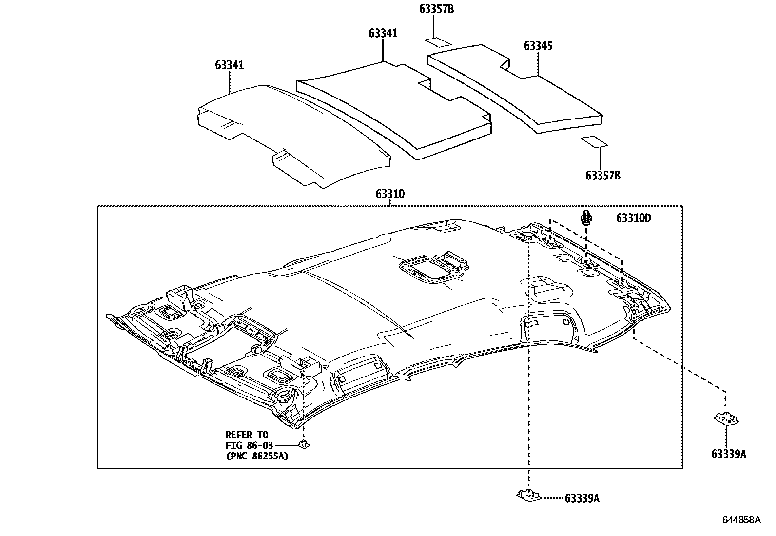6402 — ROOF HEADLINING & SILENCER PAD