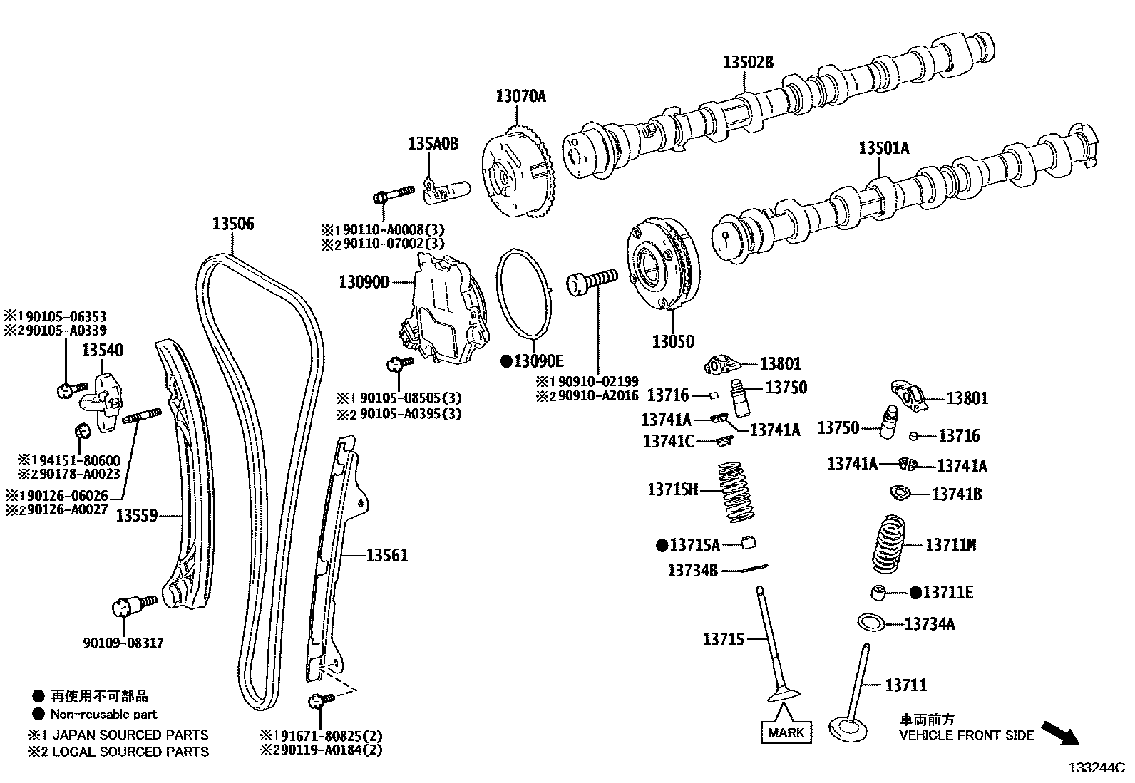 1302 — CAMSHAFT & VALVE