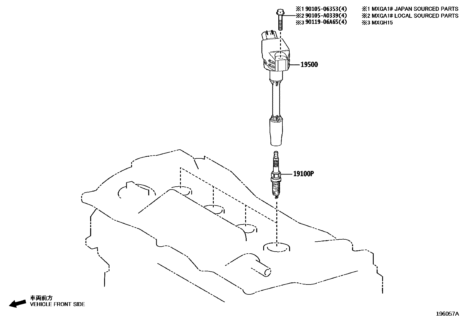 1901 — IGNITION COIL & SPARK PLUG / GLOW PLUG