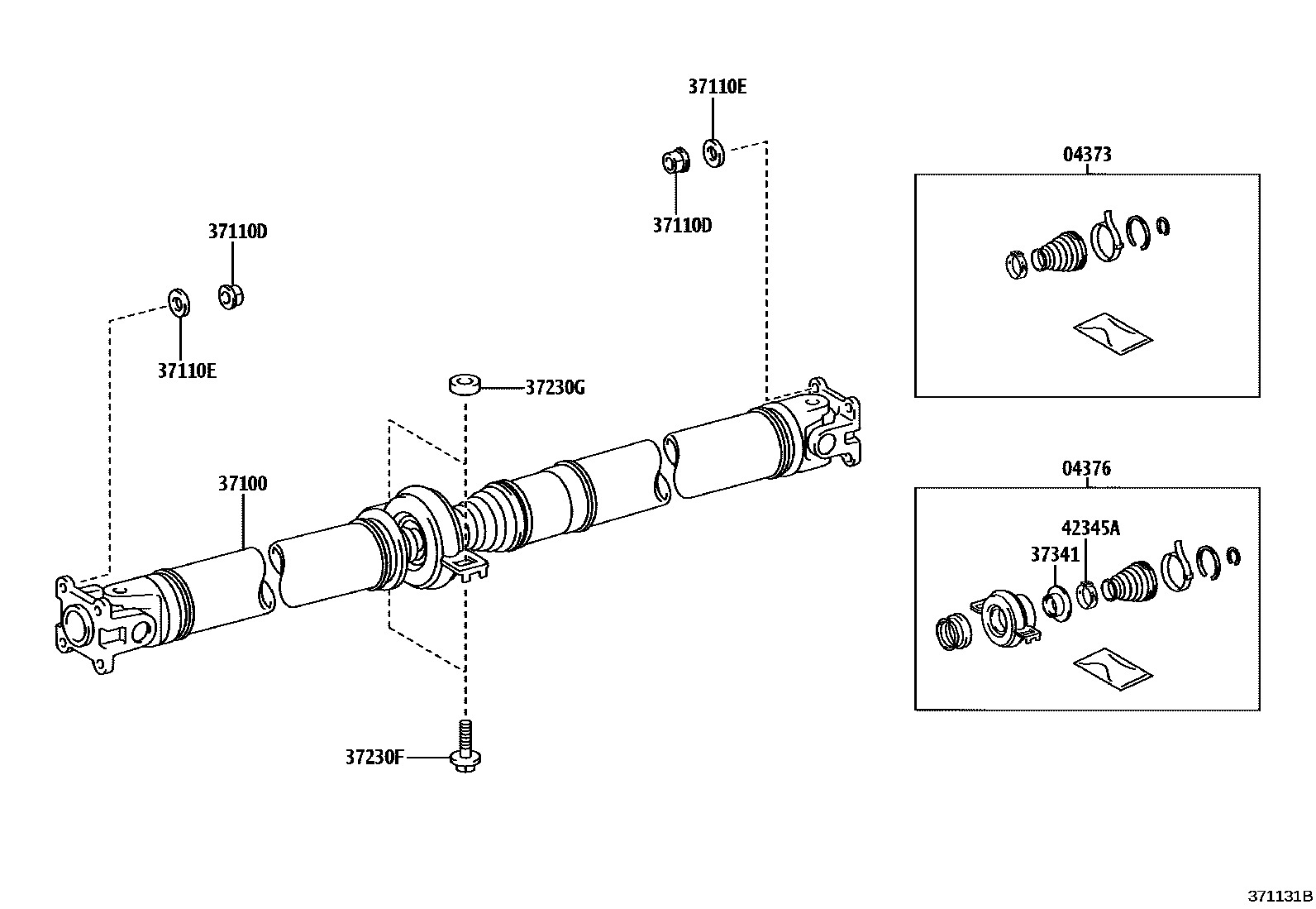 3701 — PROPELLER SHAFT & UNIVERSAL JOINT
