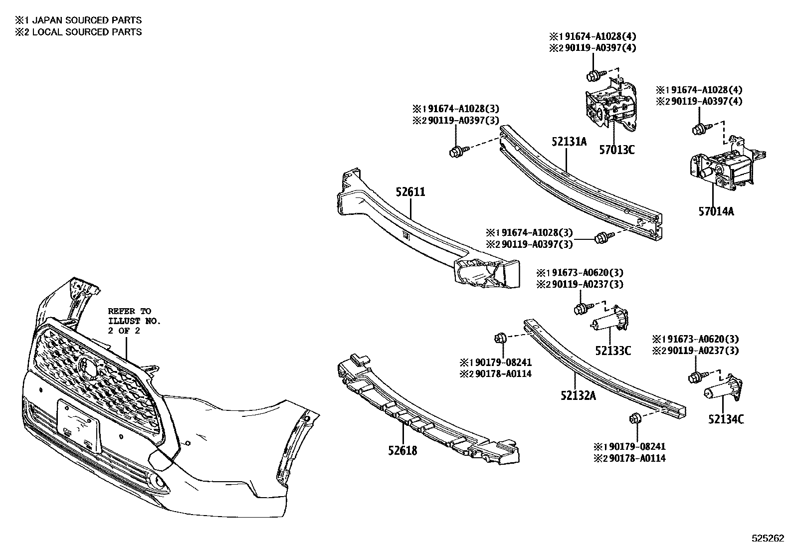 5201 — FRONT BUMPER & BUMPER STAY