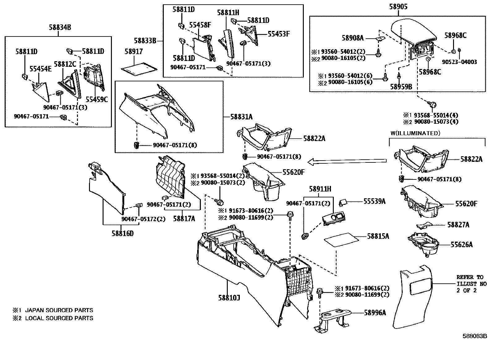 5806 — CONSOLE BOX & BRACKET
