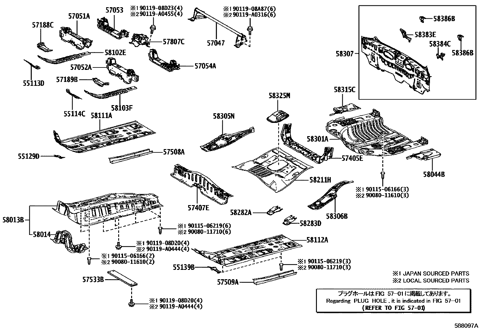 5801 — FLOOR PAN & LOWER BACK PANEL