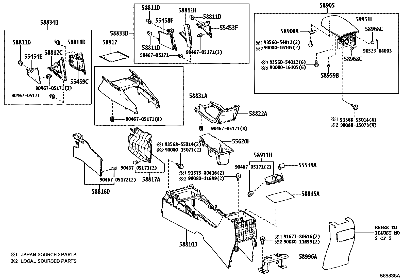 5806 — CONSOLE BOX & BRACKET