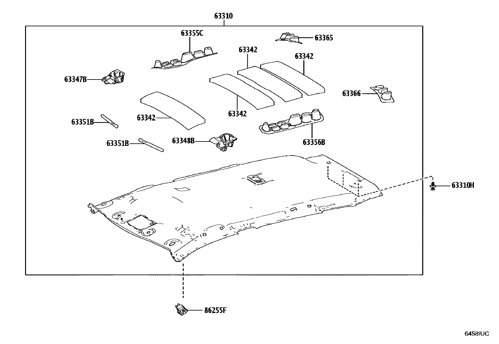 6402 — ROOF HEADLINING & SILENCER PAD