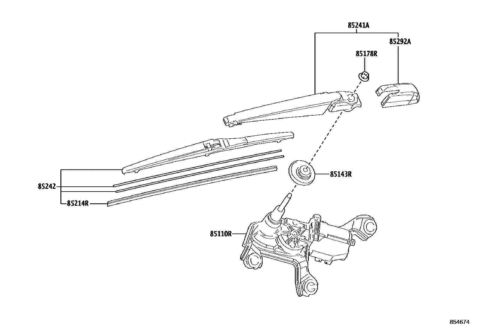 8502 — REAR WIPER