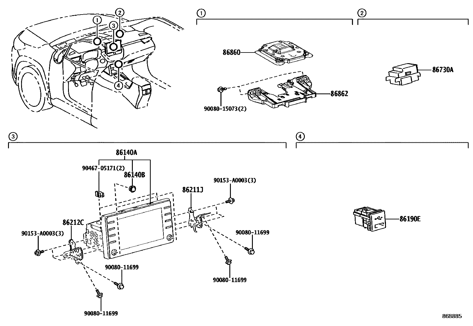 8603 — NAVIGATION & FRONT MONITOR DISPLAY