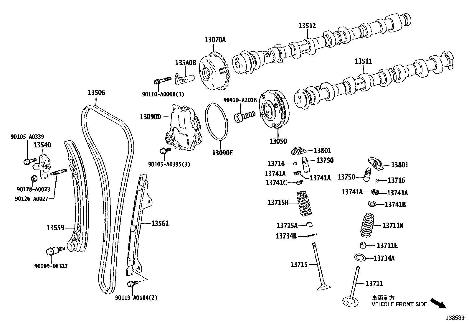 1302 — CAMSHAFT & VALVE