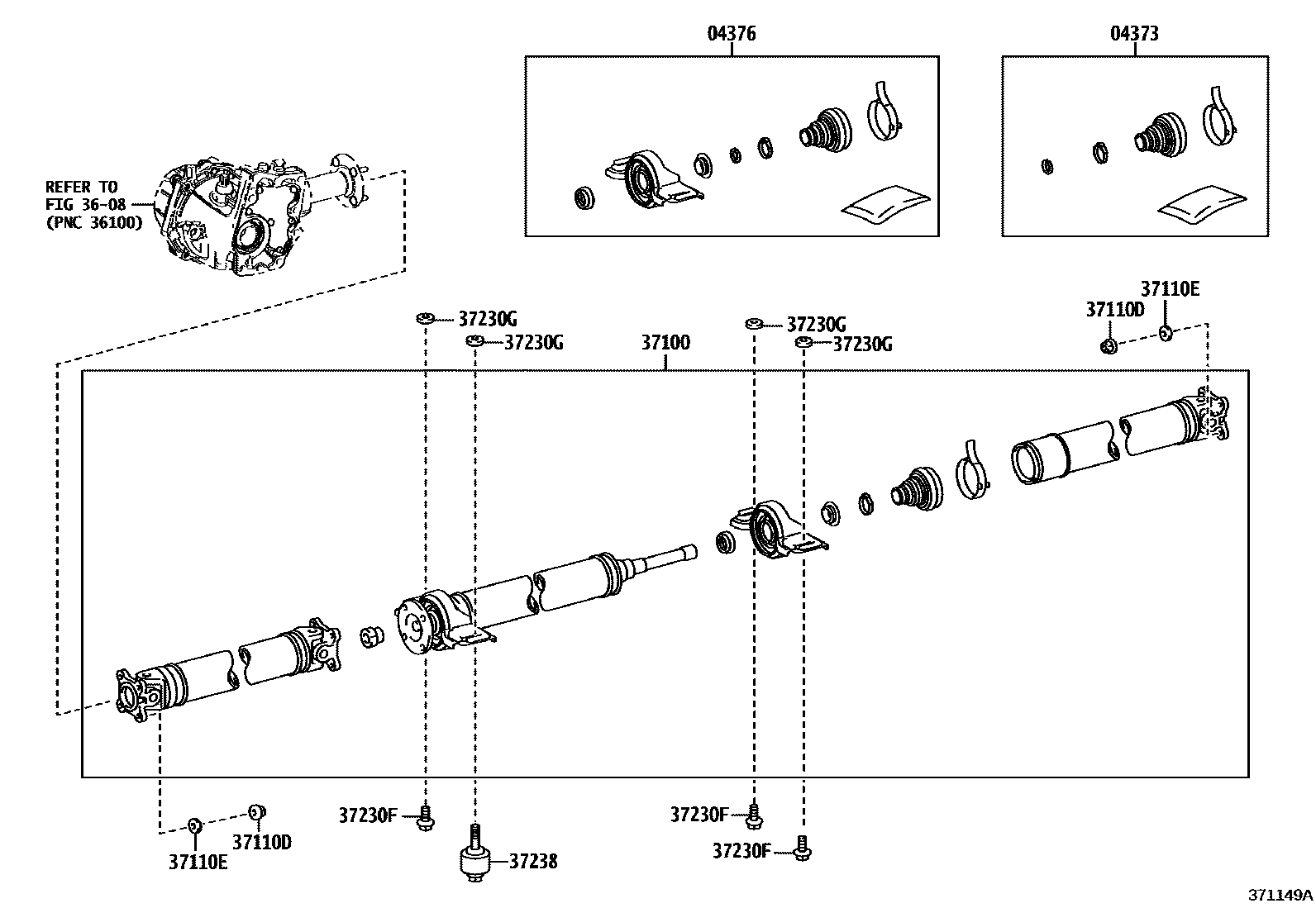 3701 — PROPELLER SHAFT & UNIVERSAL JOINT