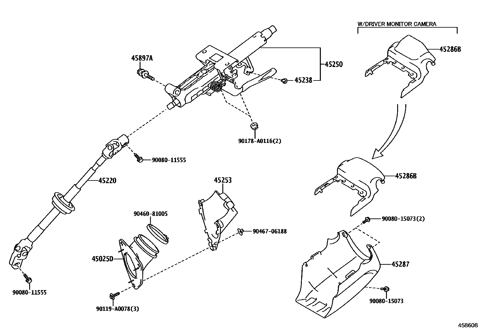 4501 — STEERING COLUMN & SHAFT