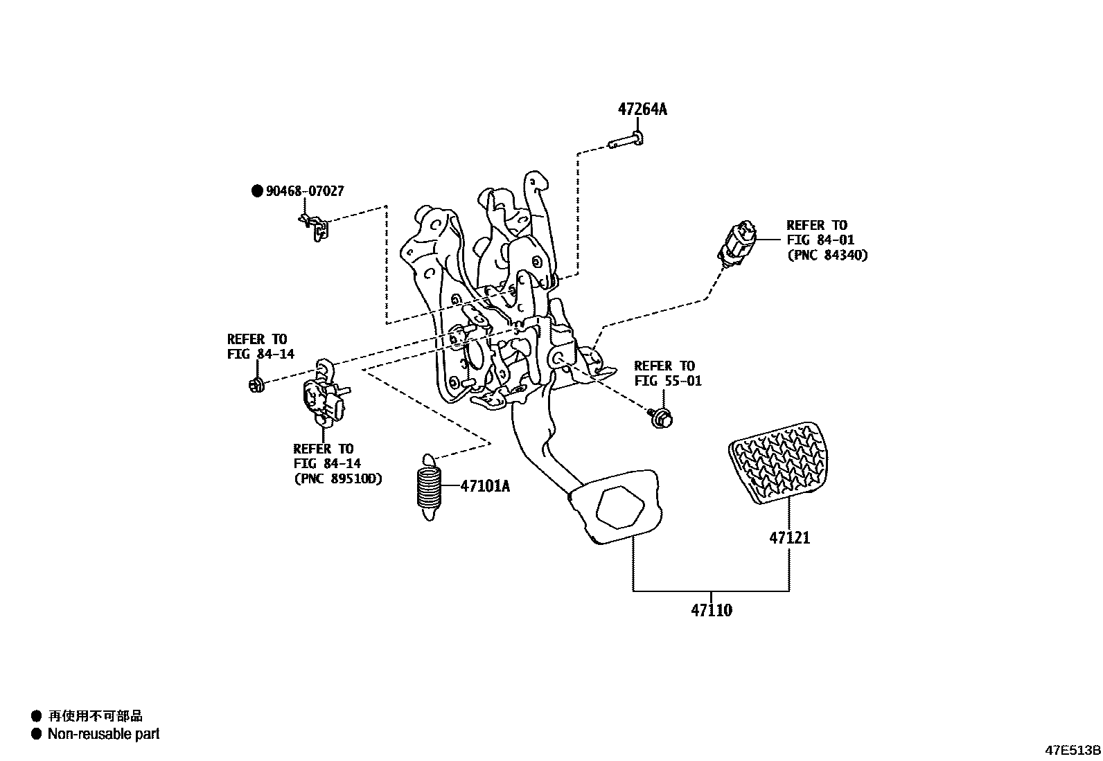 4701 — BRAKE PEDAL & BRACKET