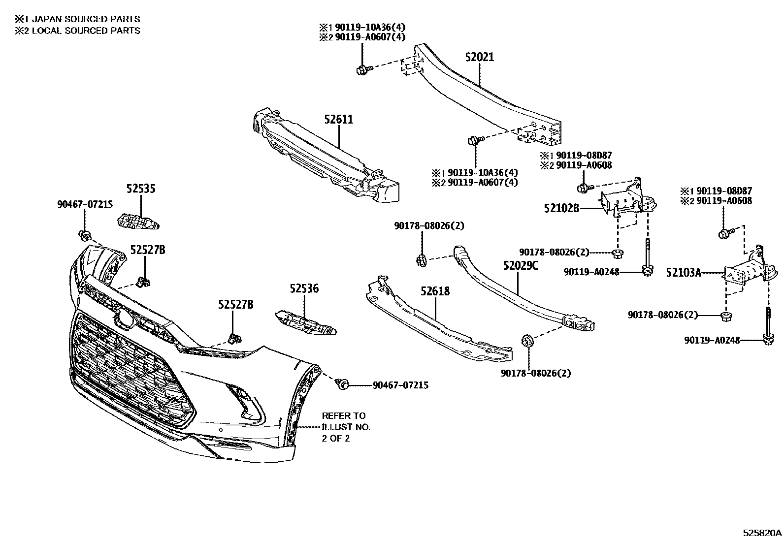 5201 — FRONT BUMPER & BUMPER STAY