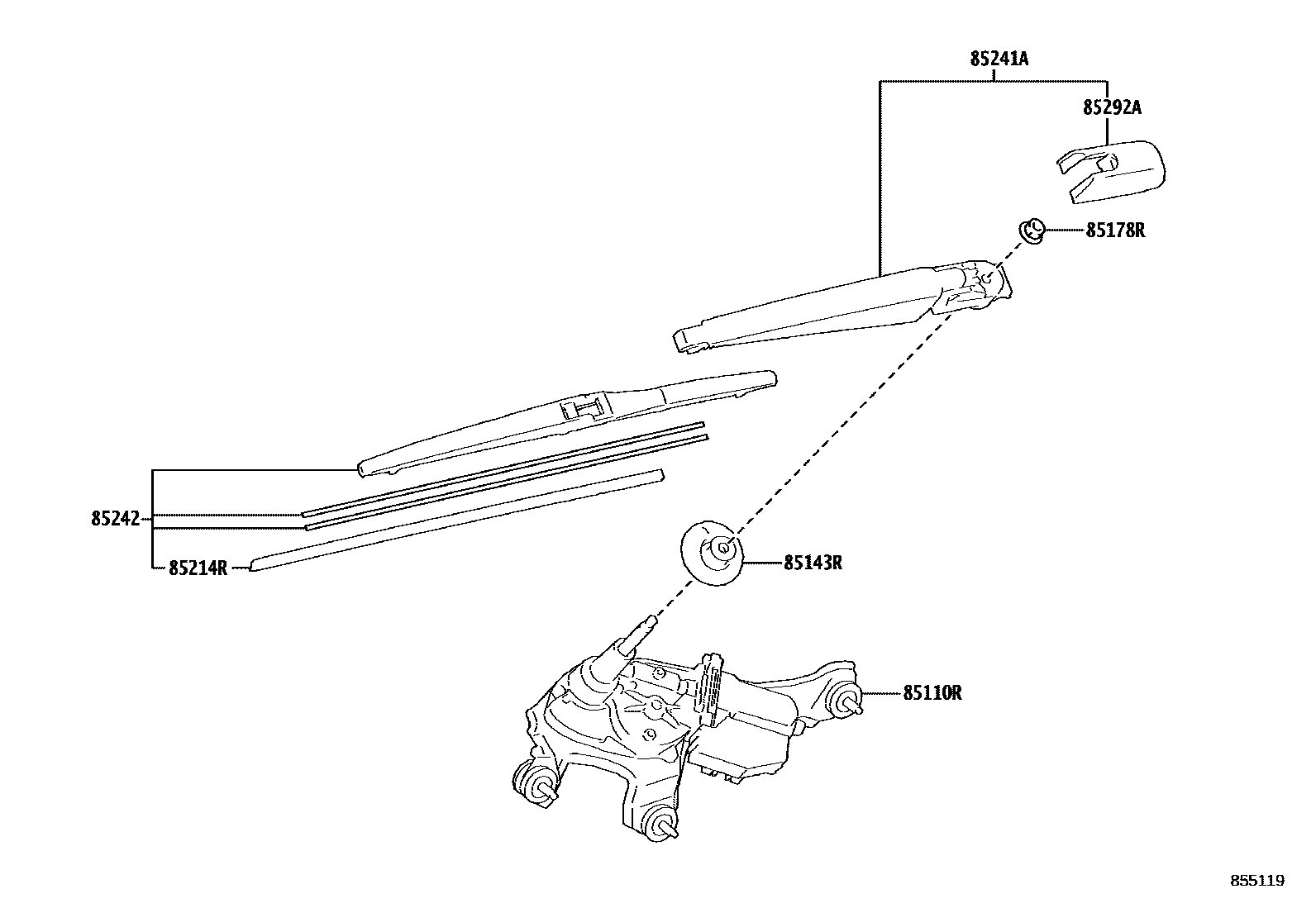 8502 — REAR WIPER