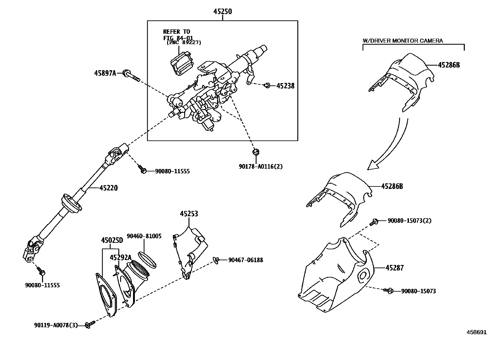 4501 — STEERING COLUMN & SHAFT