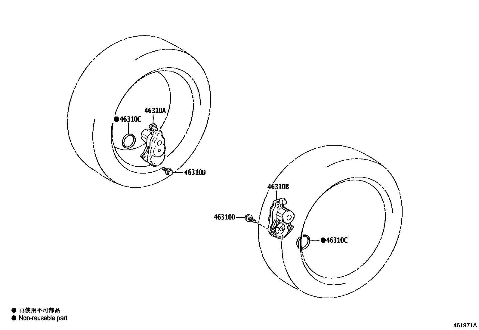 4601 — PARKING BRAKE & CABLE