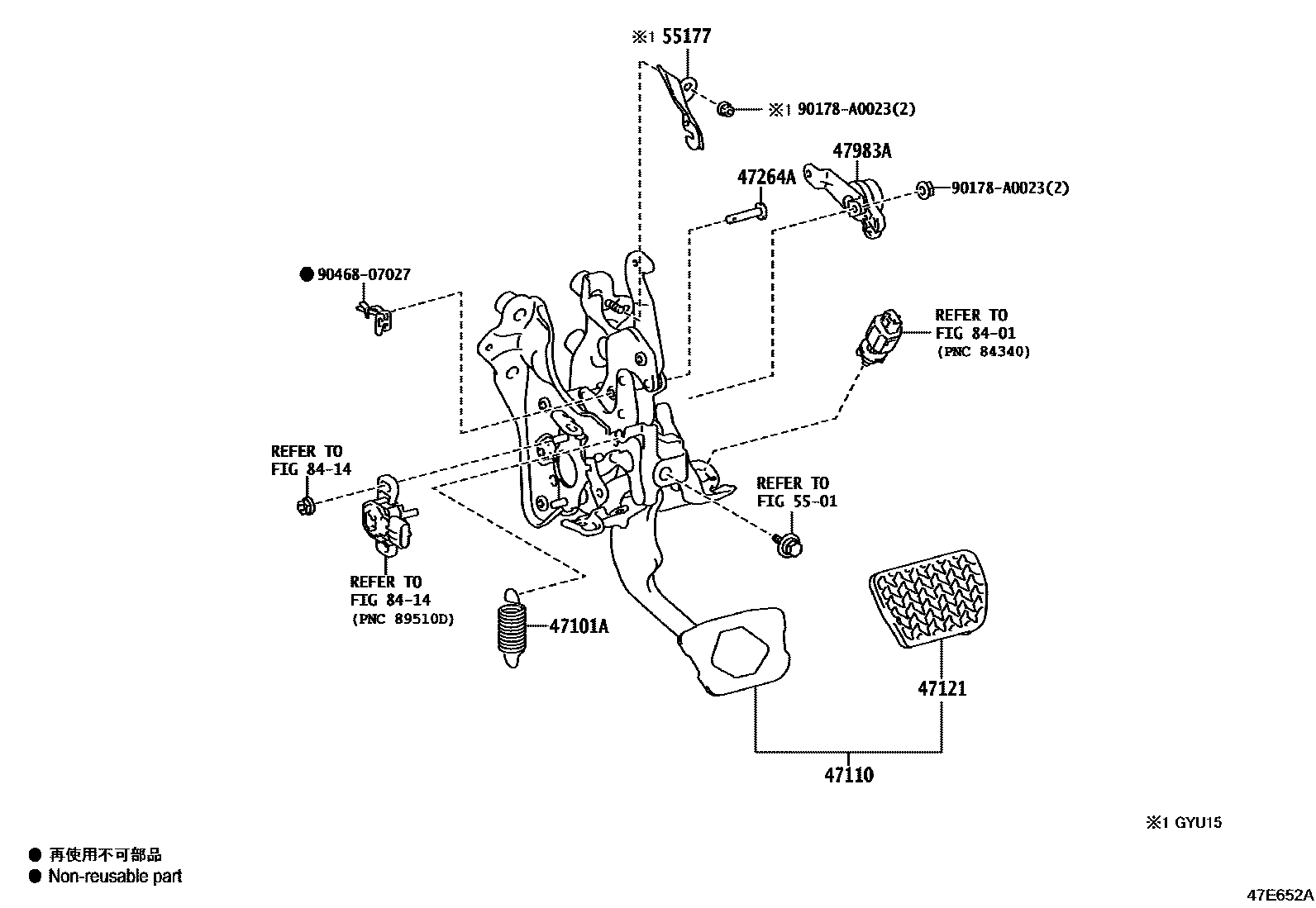 4701 — BRAKE PEDAL & BRACKET