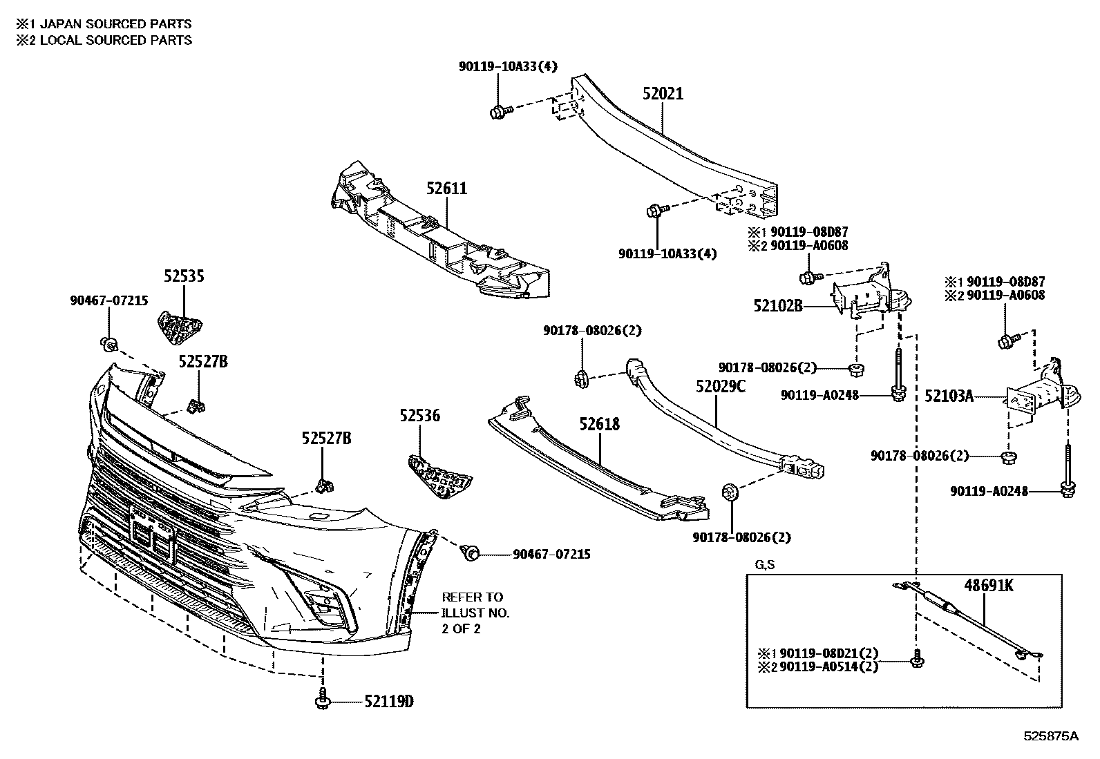 5201 — FRONT BUMPER & BUMPER STAY