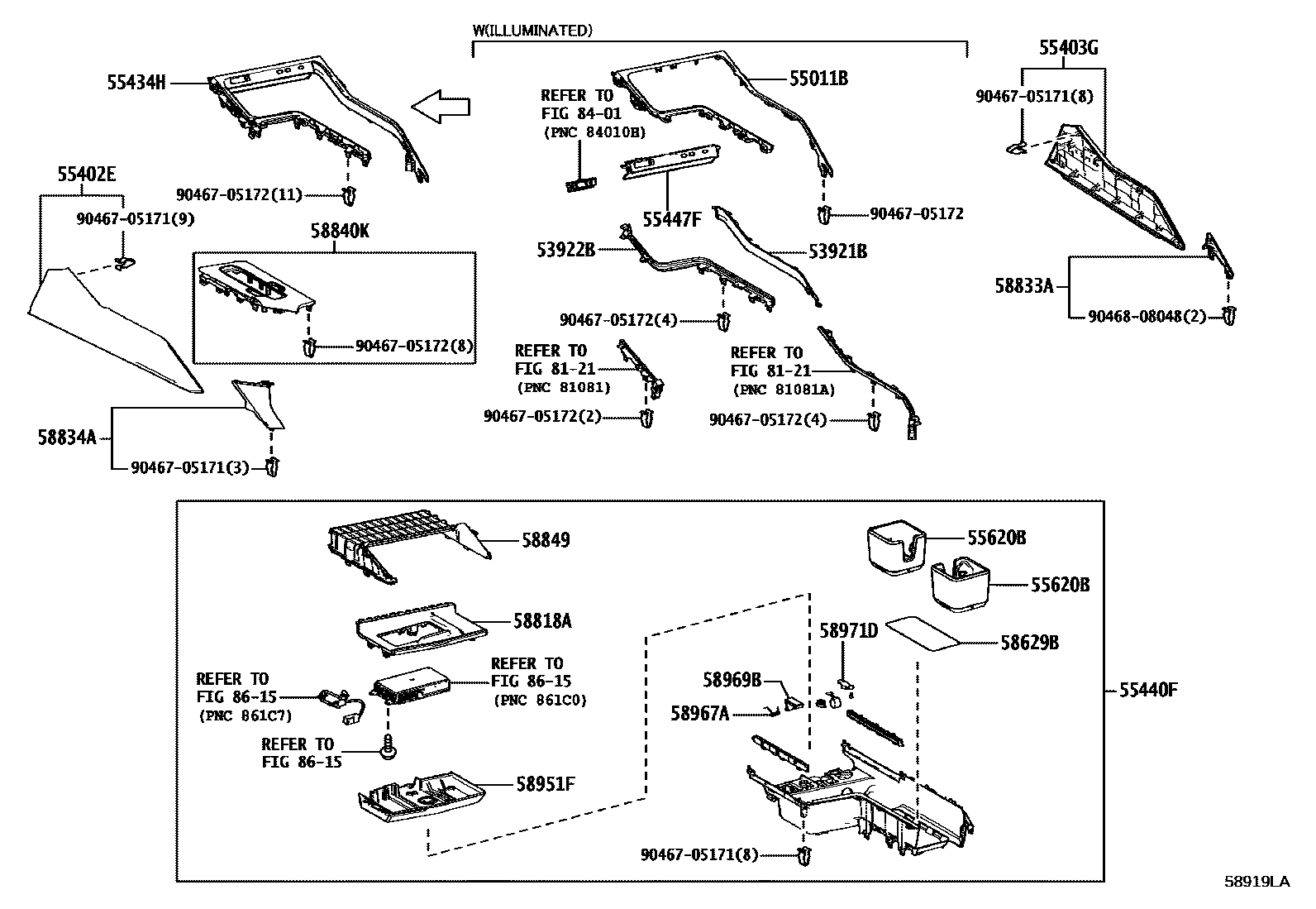 5806 — CONSOLE BOX & BRACKET
