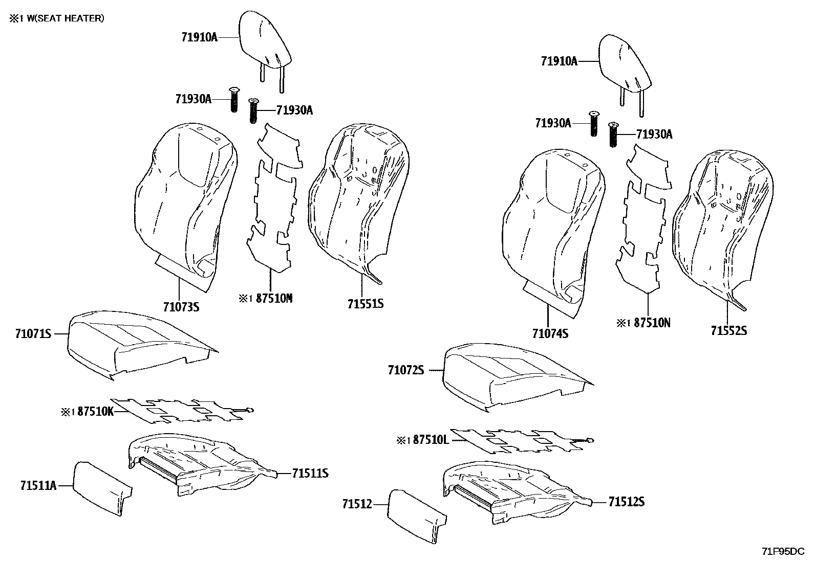 7101 — FRONT SEAT & SEAT TRACK
