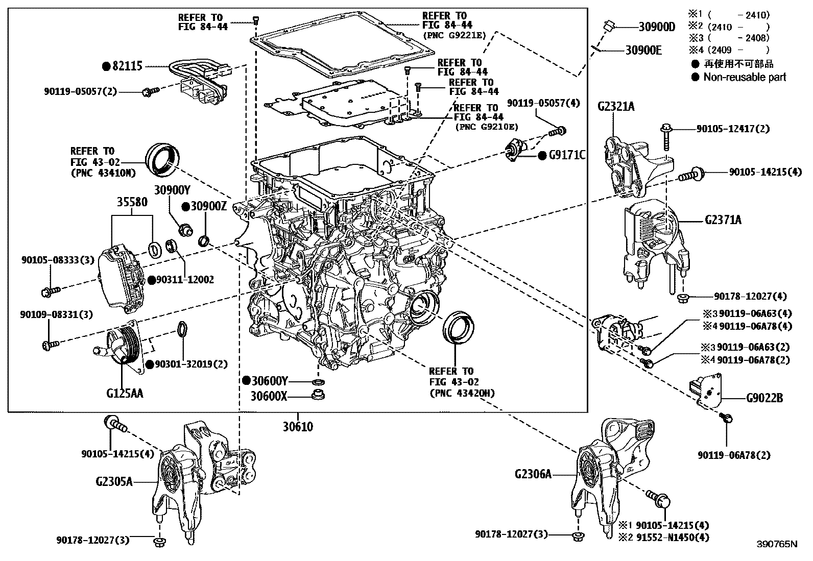 3901 — TRANSAXLE ASSY(HEV OR BEV OR FCEV)