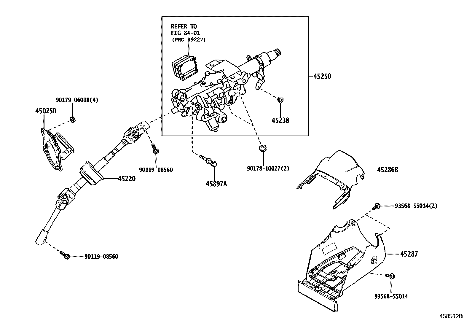4501 — STEERING COLUMN & SHAFT