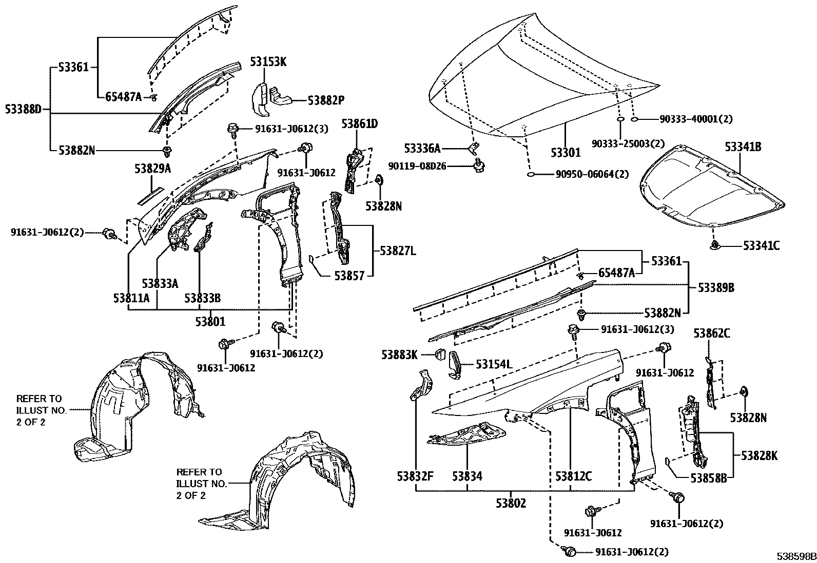 5302 — HOOD & FRONT FENDER