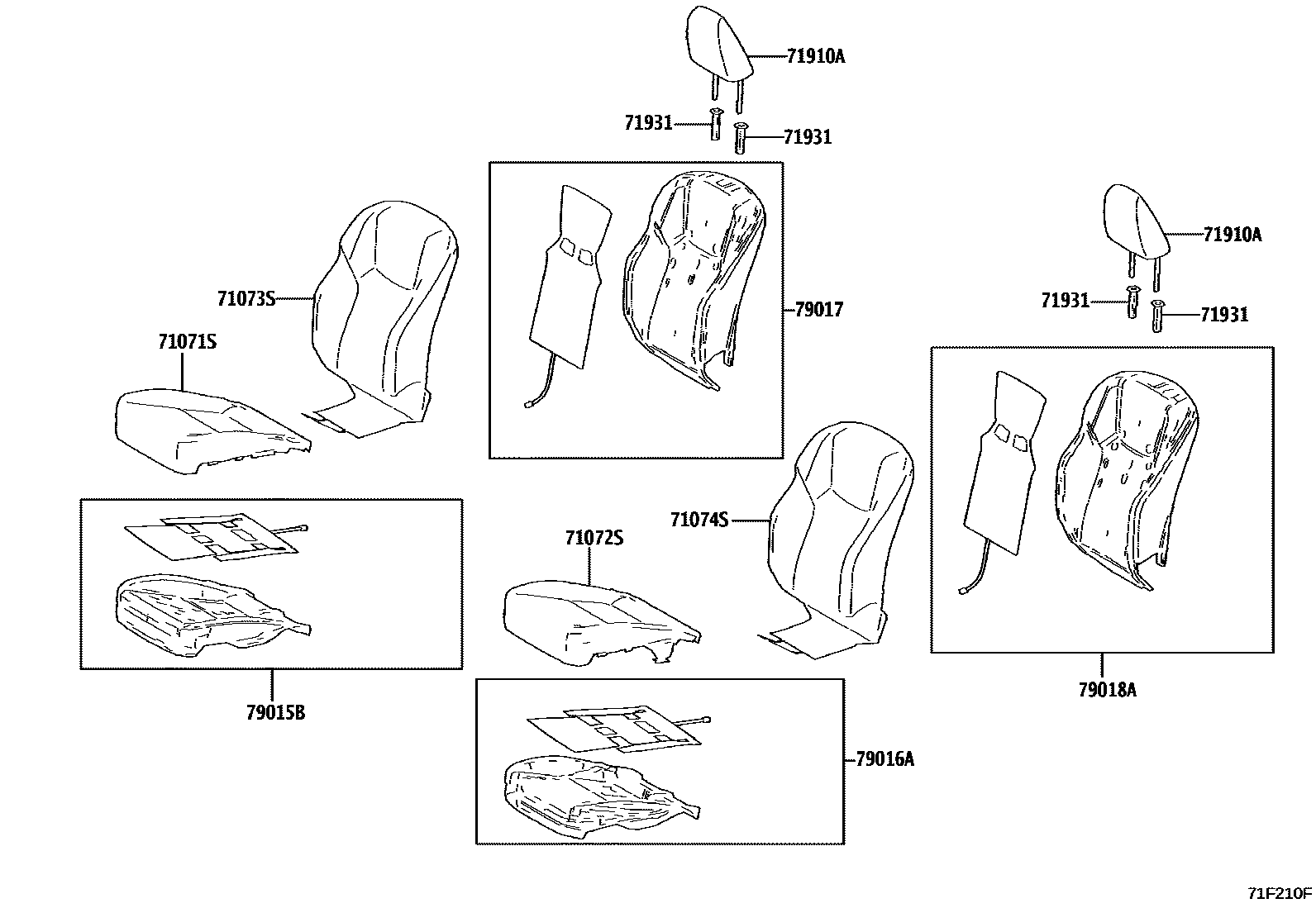 7101 — FRONT SEAT & SEAT TRACK