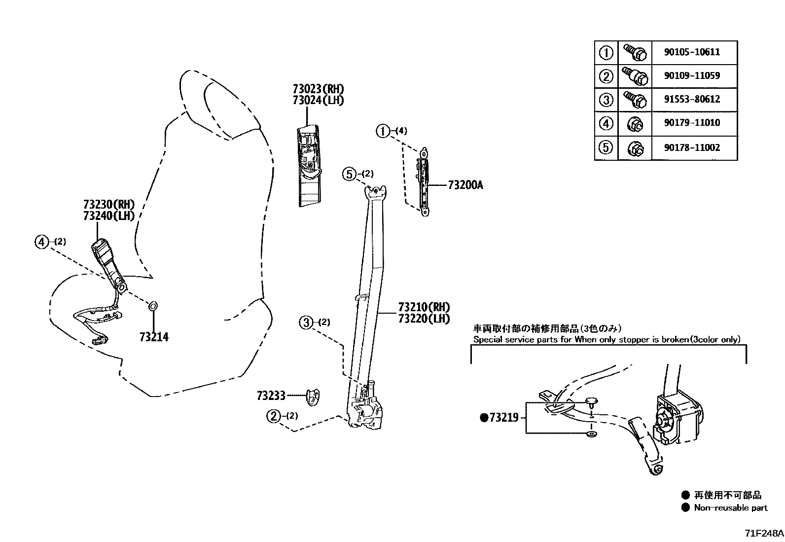 7104 — SEAT BELT & CHILD RESTRAINT SEAT