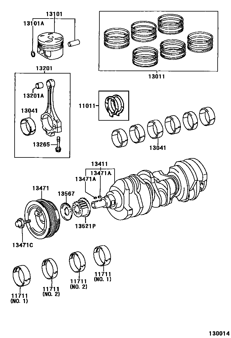 1301 — CRANKSHAFT & PISTON