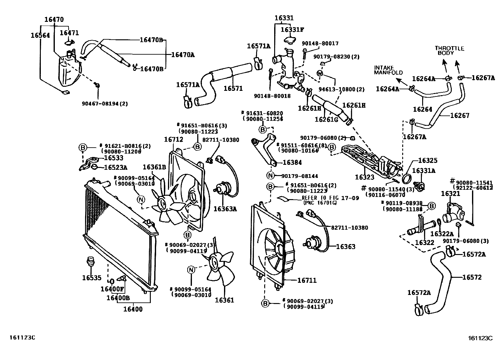 1603 — RADIATOR & WATER OUTLET