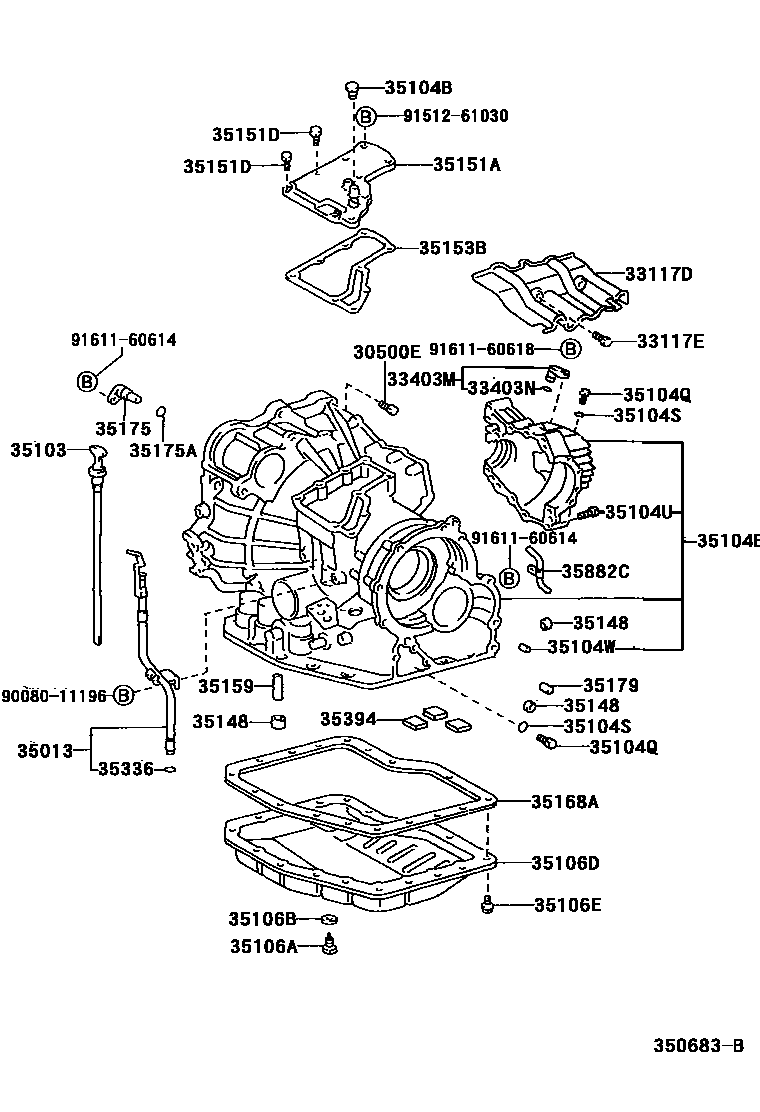 3503 — TRANSMISSION CASE & OIL PAN (ATM)