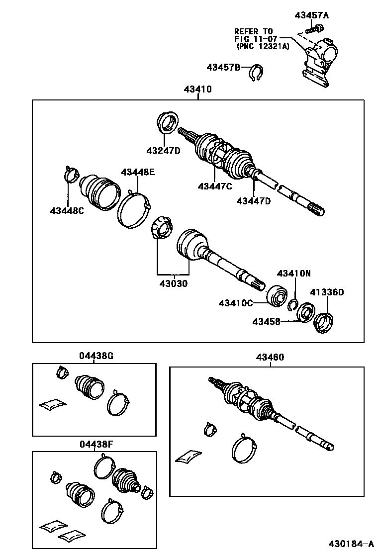 4302 — FRONT DRIVE SHAFT