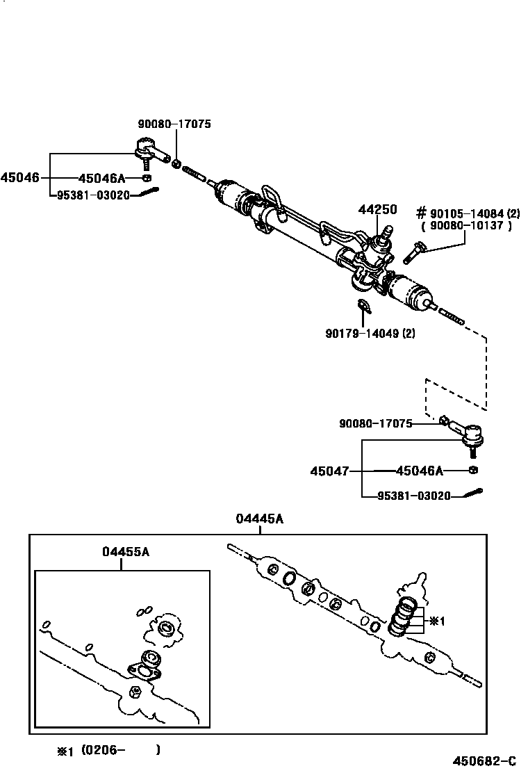 4505 — FRONT STEERING GEAR & LINK