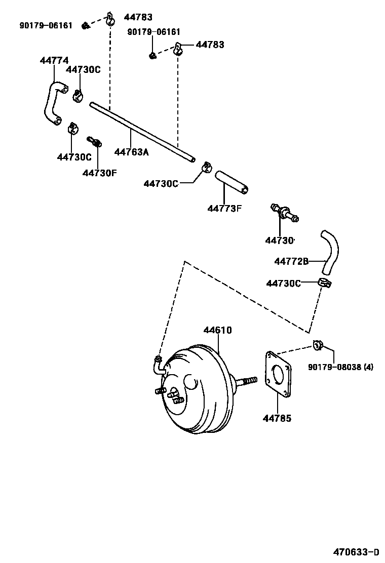 4703 — BRAKE BOOSTER & VACUUM TUBE