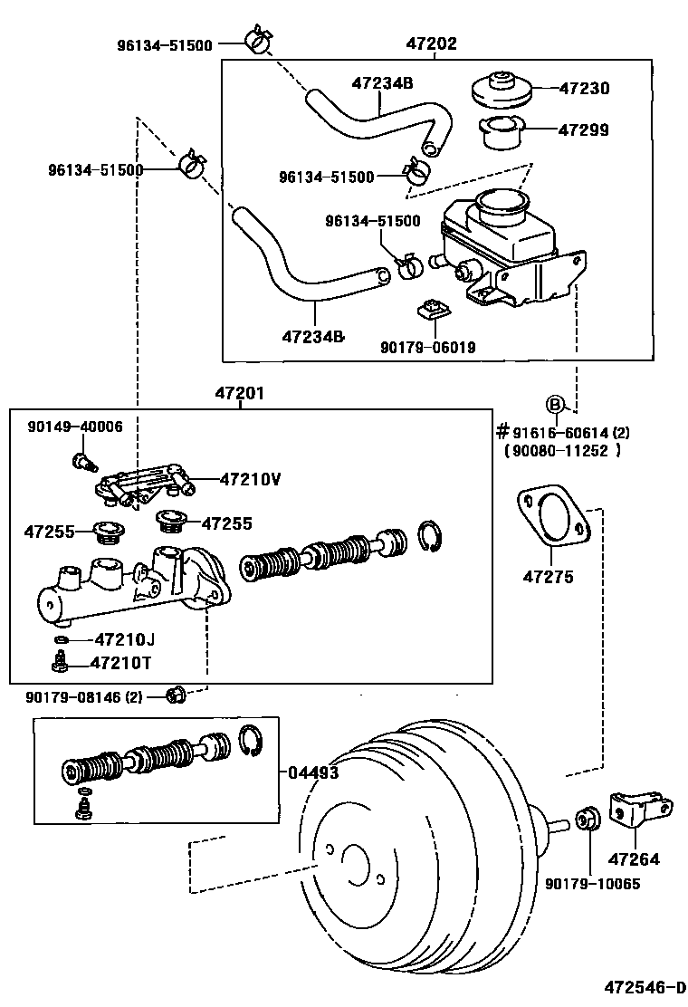 4702 — BRAKE MASTER CYLINDER