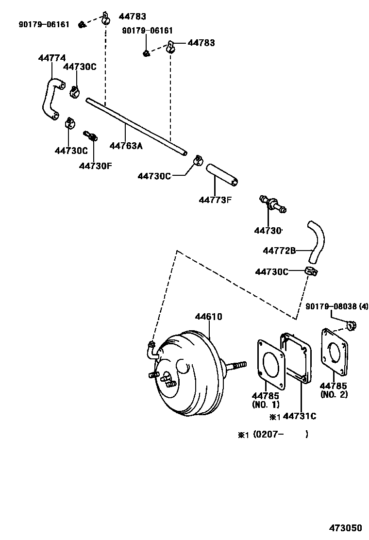 4703 — BRAKE BOOSTER & VACUUM TUBE
