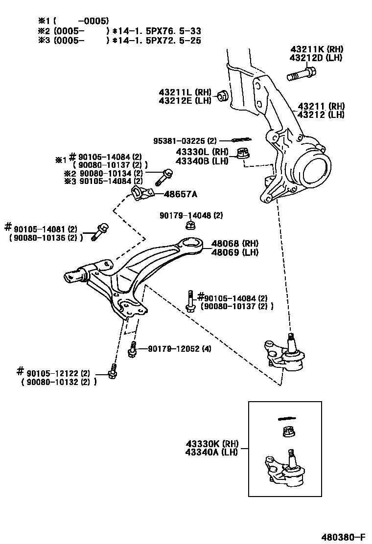 4802 — FRONT AXLE ARM & STEERING KNUCKLE