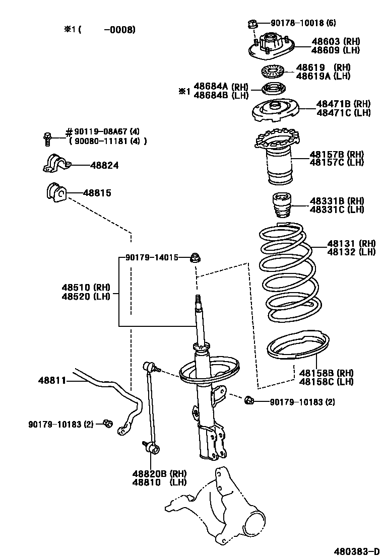 4803 — FRONT SPRING & SHOCK ABSORBER
