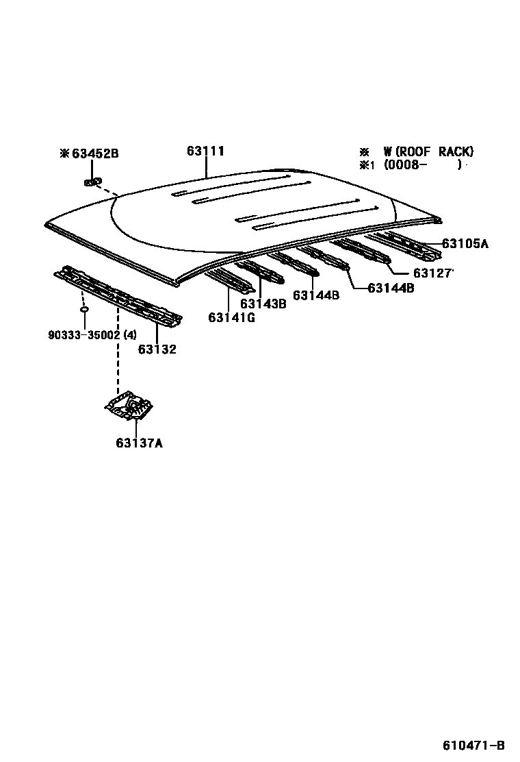 6153 — ROOF PANEL & BACK PANEL
