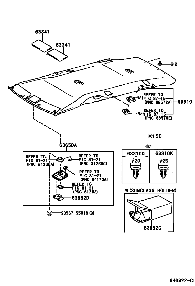 6452 — ROOF HEADLINING & SILENCER PAD