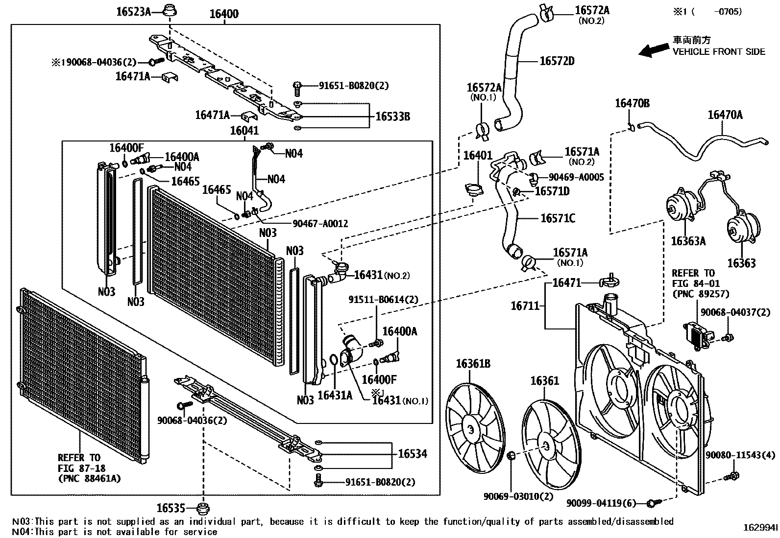 1603 — RADIATOR & WATER OUTLET
