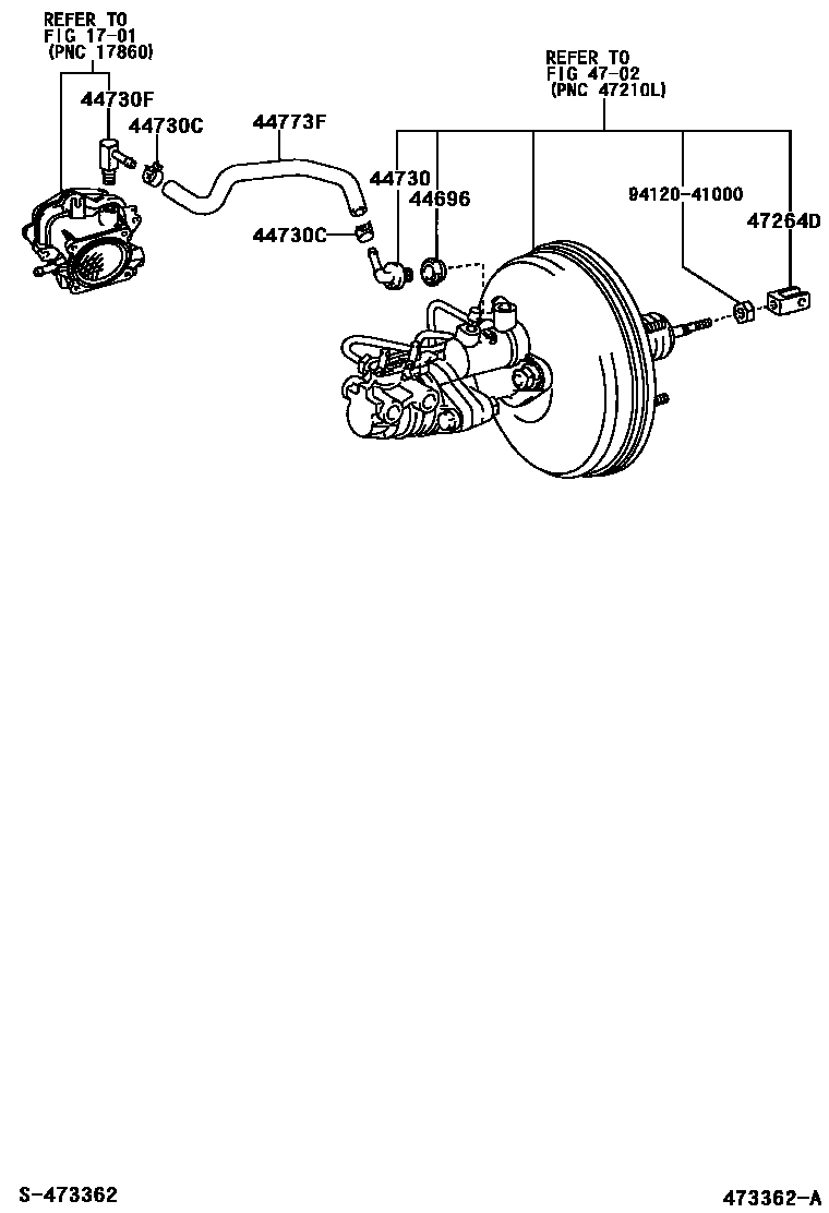 4703 — BRAKE BOOSTER & VACUUM TUBE