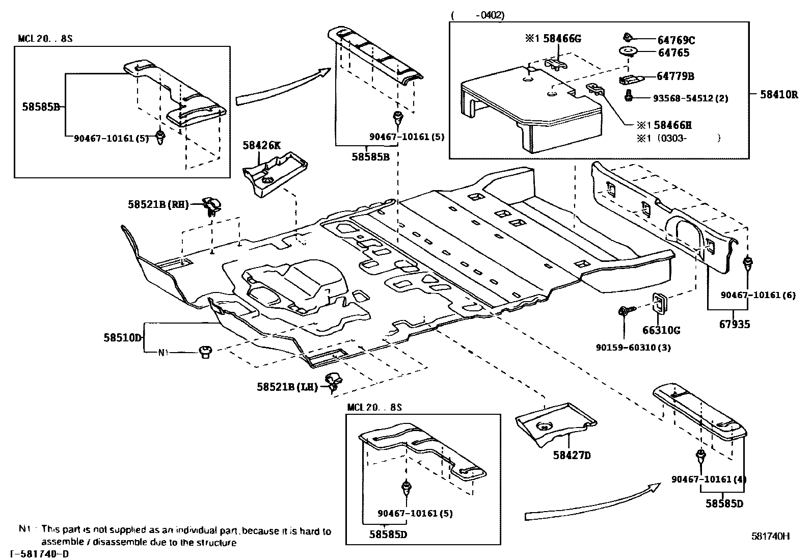5854 — FLOOR MAT & SILENCER PAD